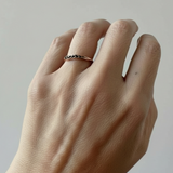 Anillo Vainita Carbono - Talla 6.5