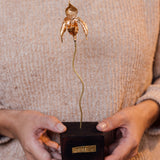 Escultura Orquídea Huánuco Base Negra