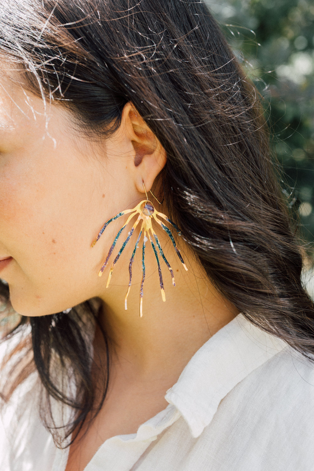 Rama Amatista Aretes - Liefde