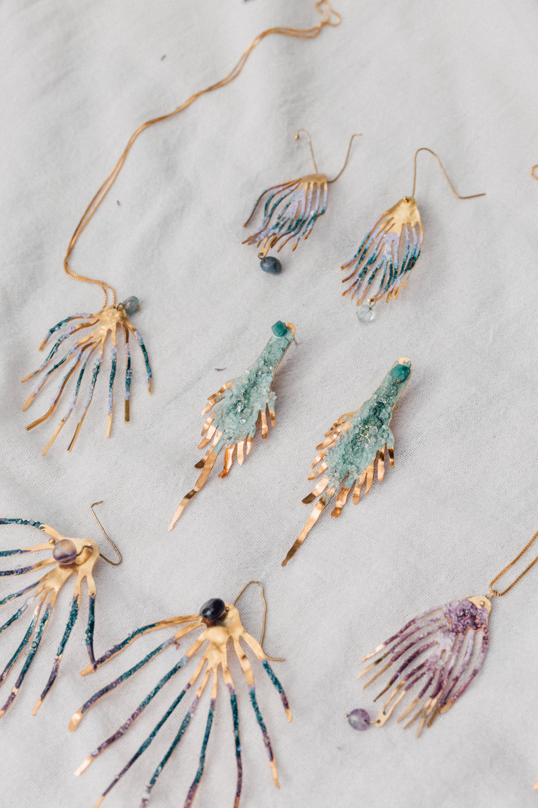 Pluma Esmeralda Aretes - Liefde