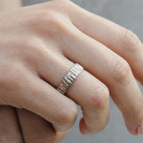 Anillo Corteza 4mm - Talla 5.75