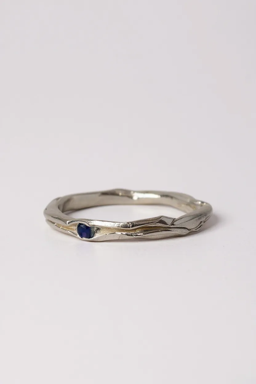 Anillo Nido Zafiro - Talla 7