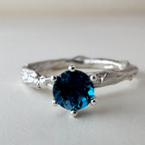 Anillo Azul Profundo - Talla 6