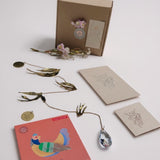 Kit Móvil artesanal + Colgante de la suerte - Gallina