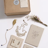 Kit  Aretes Moro + Collar Asilah Moon Rock + Separador de libro Barranquero