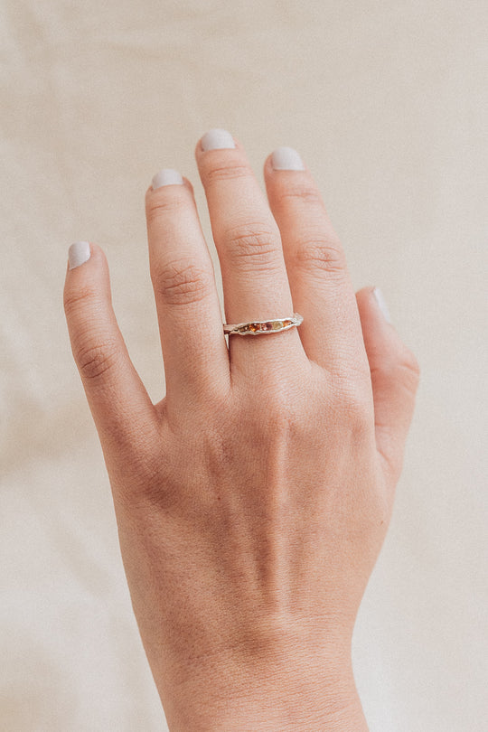 Anillo Vaina de Zafiros — Talla 6