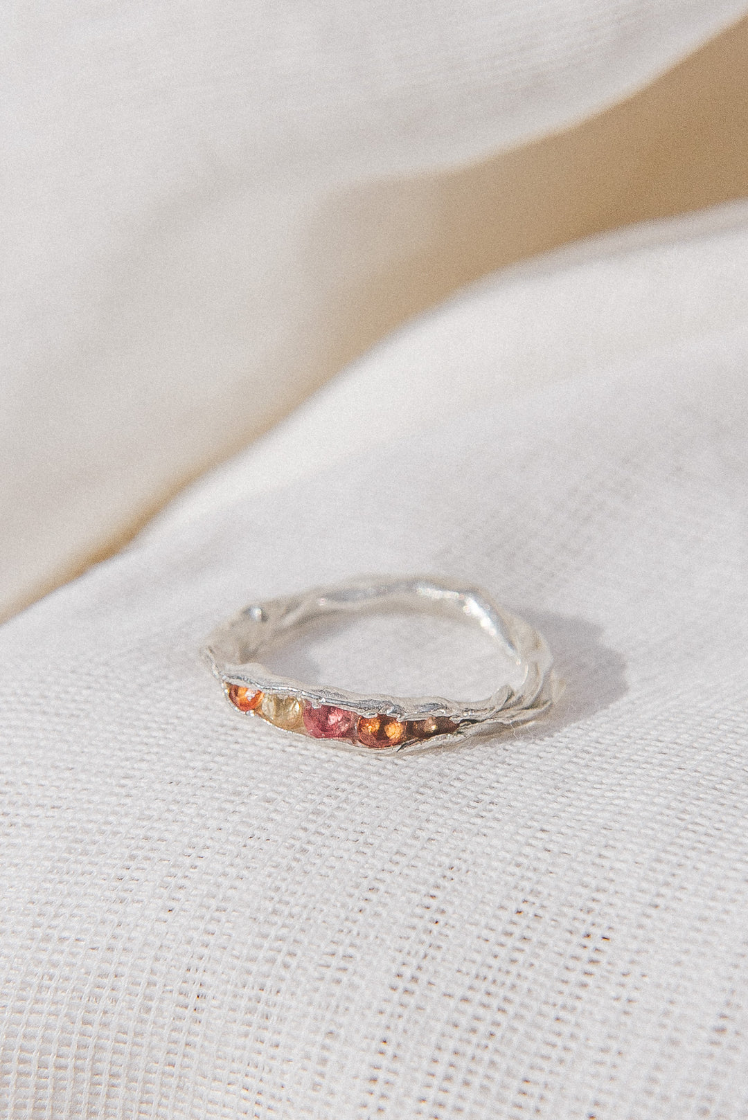 Anillo Vaina de Zafiros — Talla 6